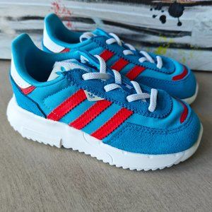 Adidas Originals Retropy F2 EL I Toddlers Shoes Blue-Red GY3784 Size 9k